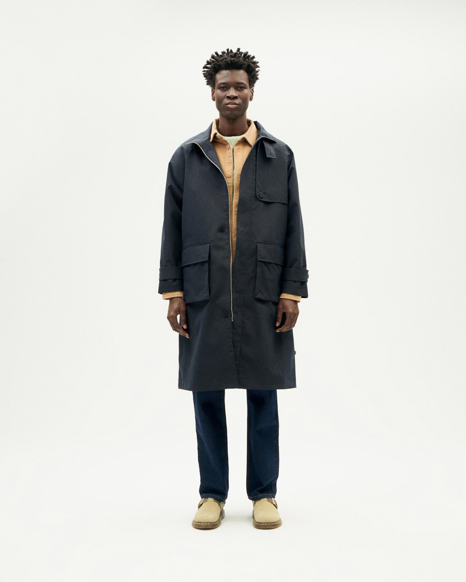 Chaqueta navy oscuro Riley sostenible hombre - 1