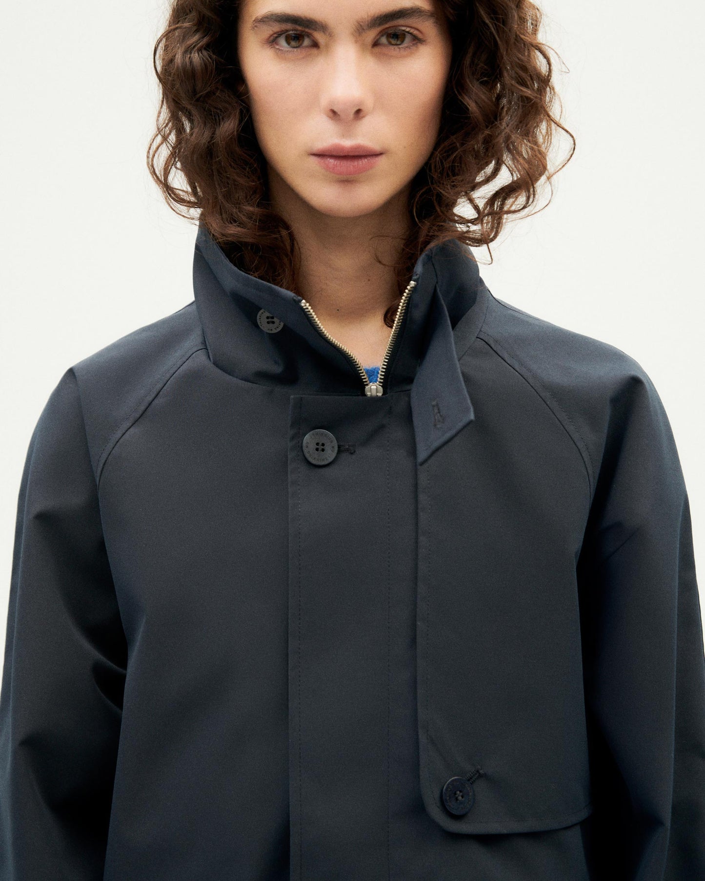 Chaqueta navy oscuro Riley sostenible mujer - 3