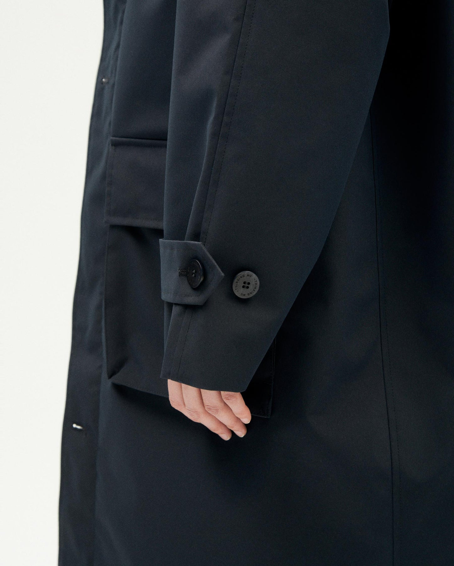 Chaqueta navy oscuro Riley sostenible mujer - 4