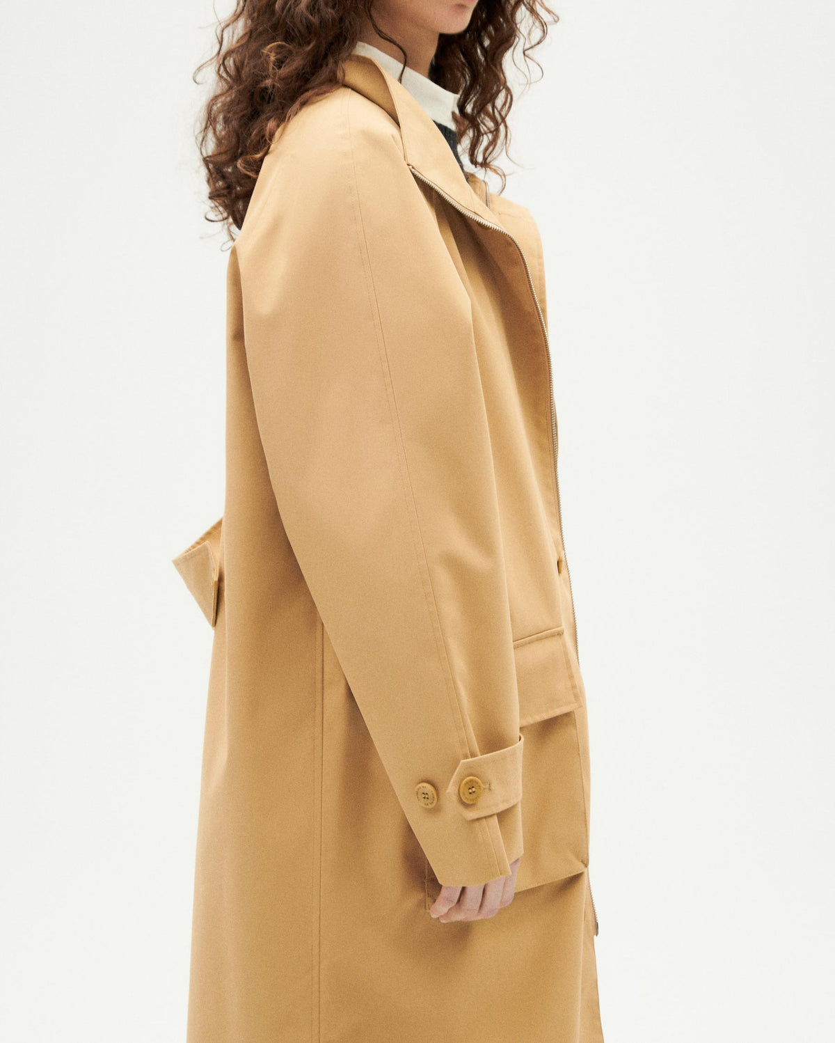 Chaqueta beige Riley unisex sostenible - 3