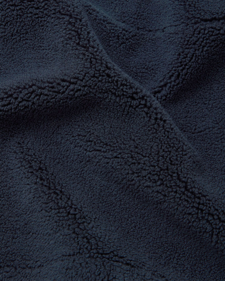 Chaleco borreguito azul Craig sostenible silueta - 4