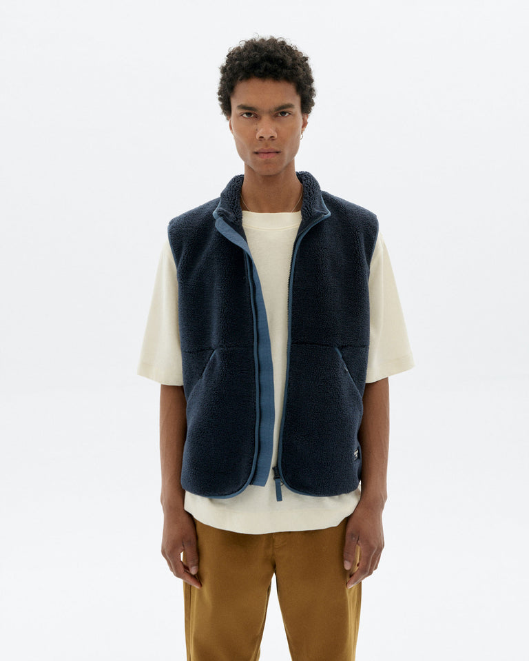 Chaleco borreguito azul Craig sostenible - 1
