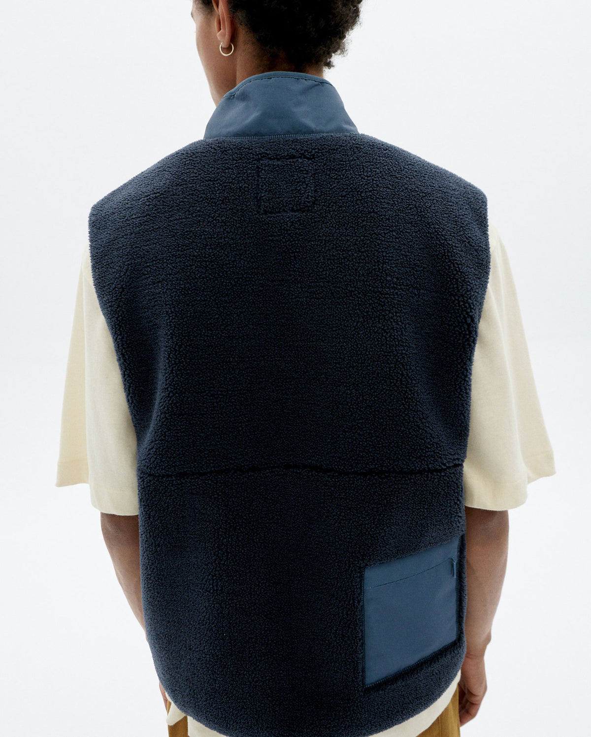 Chaleco borreguito azul Craig sostenible - 3