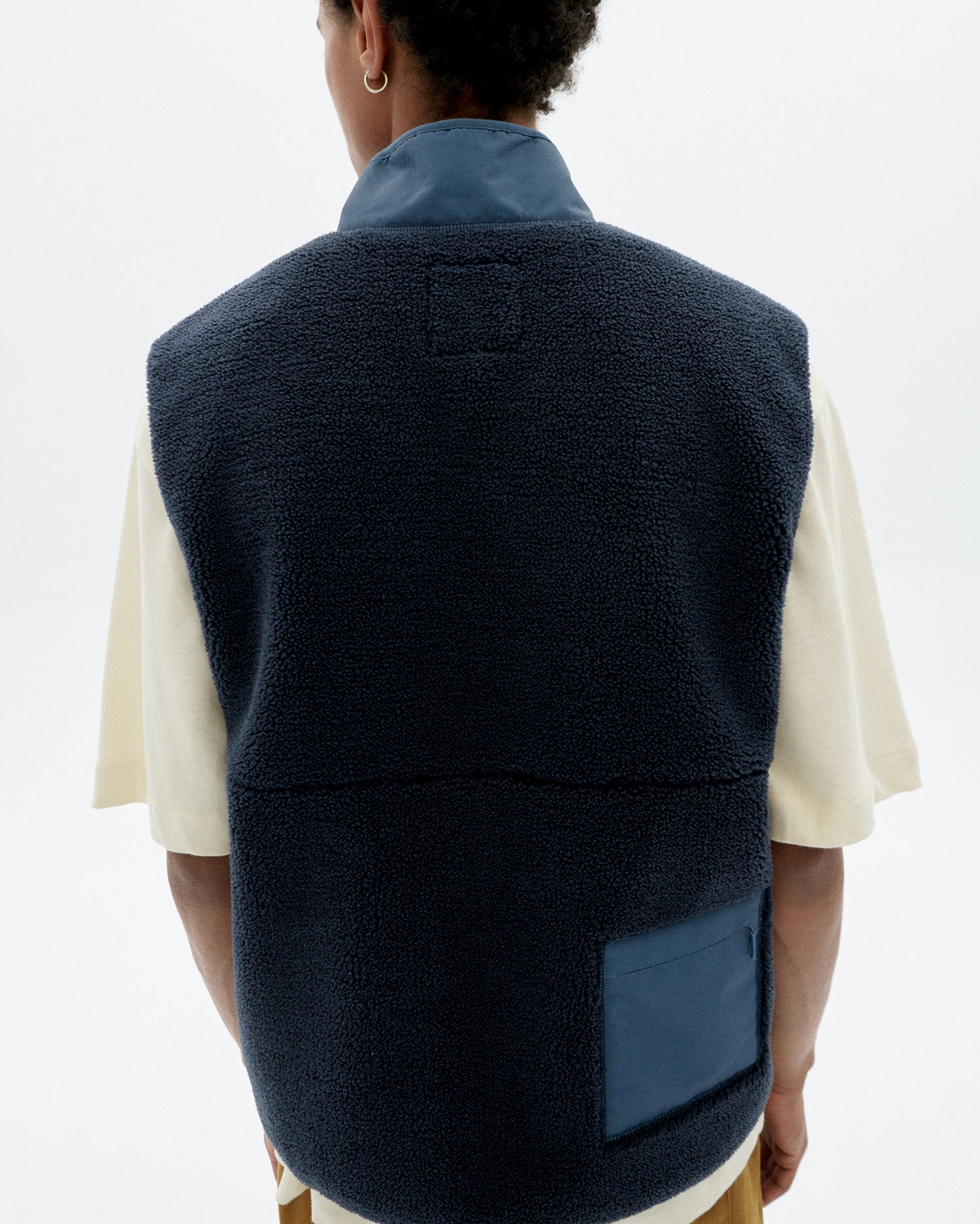 Chaleco borreguito azul Craig sostenible - 3