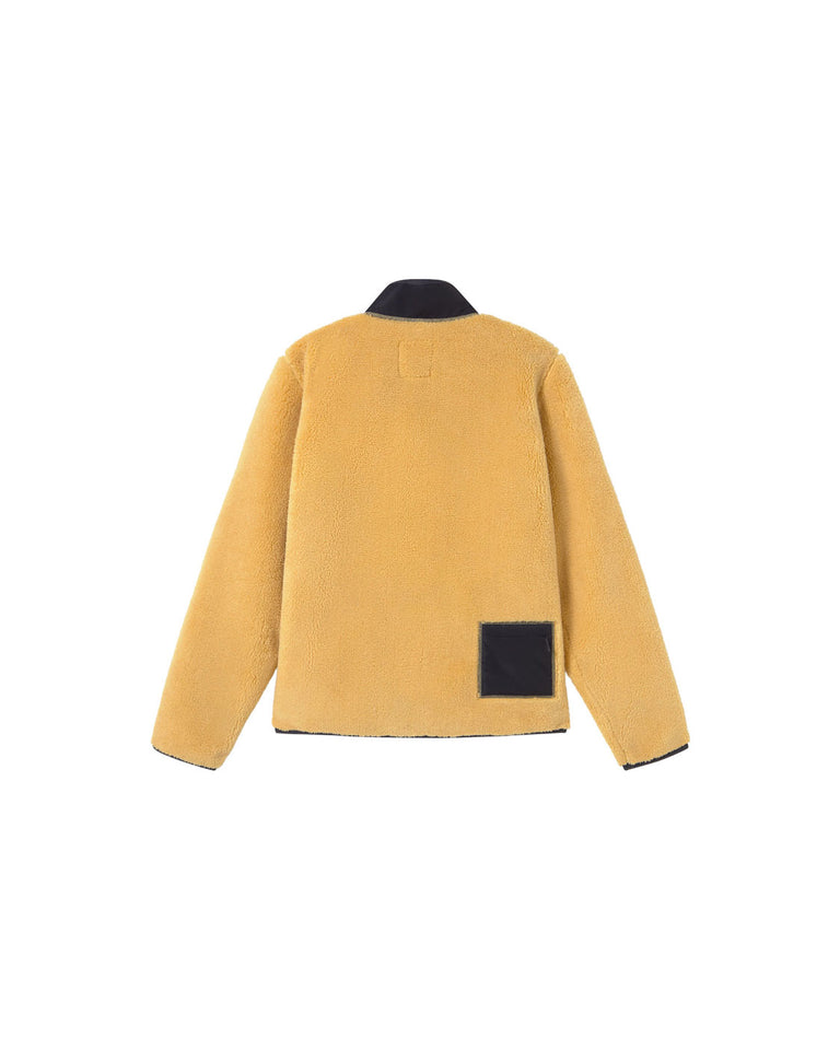 Chaqueta borreguito amarilla Marcus sostenible silueta - 2