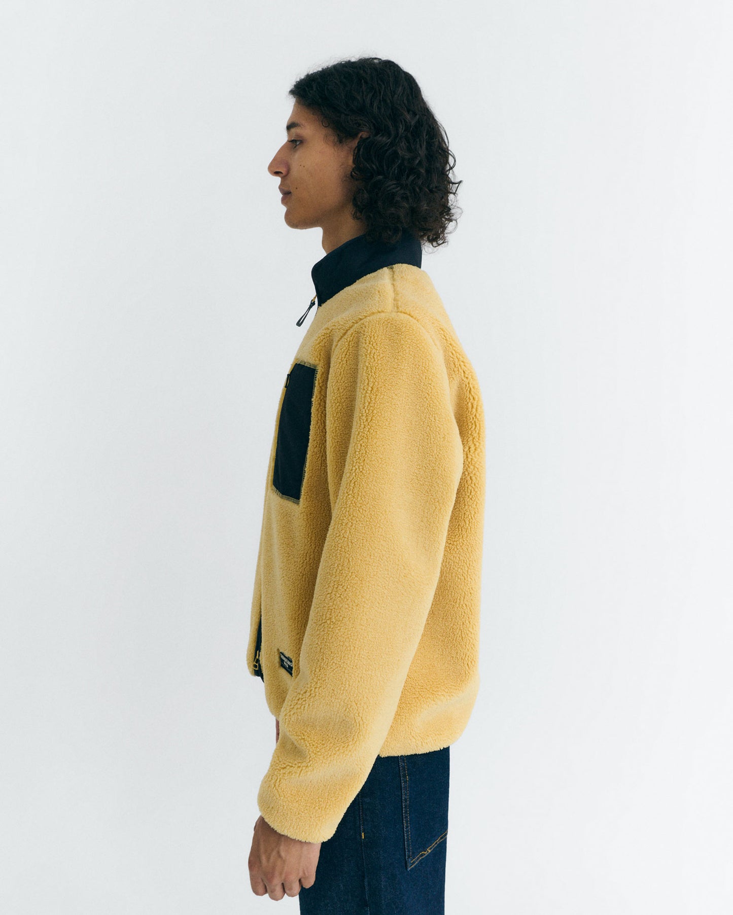 Chaqueta borreguito amarilla Marcus sostenible - 4