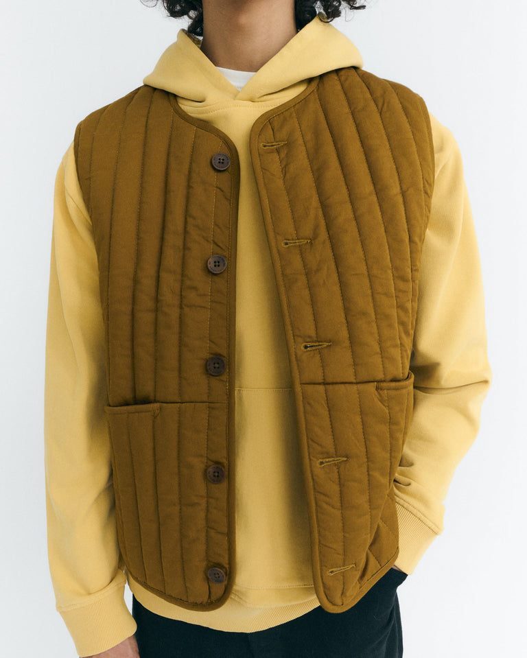 Chaleco acolchado amarillo Jon sostenible - 3