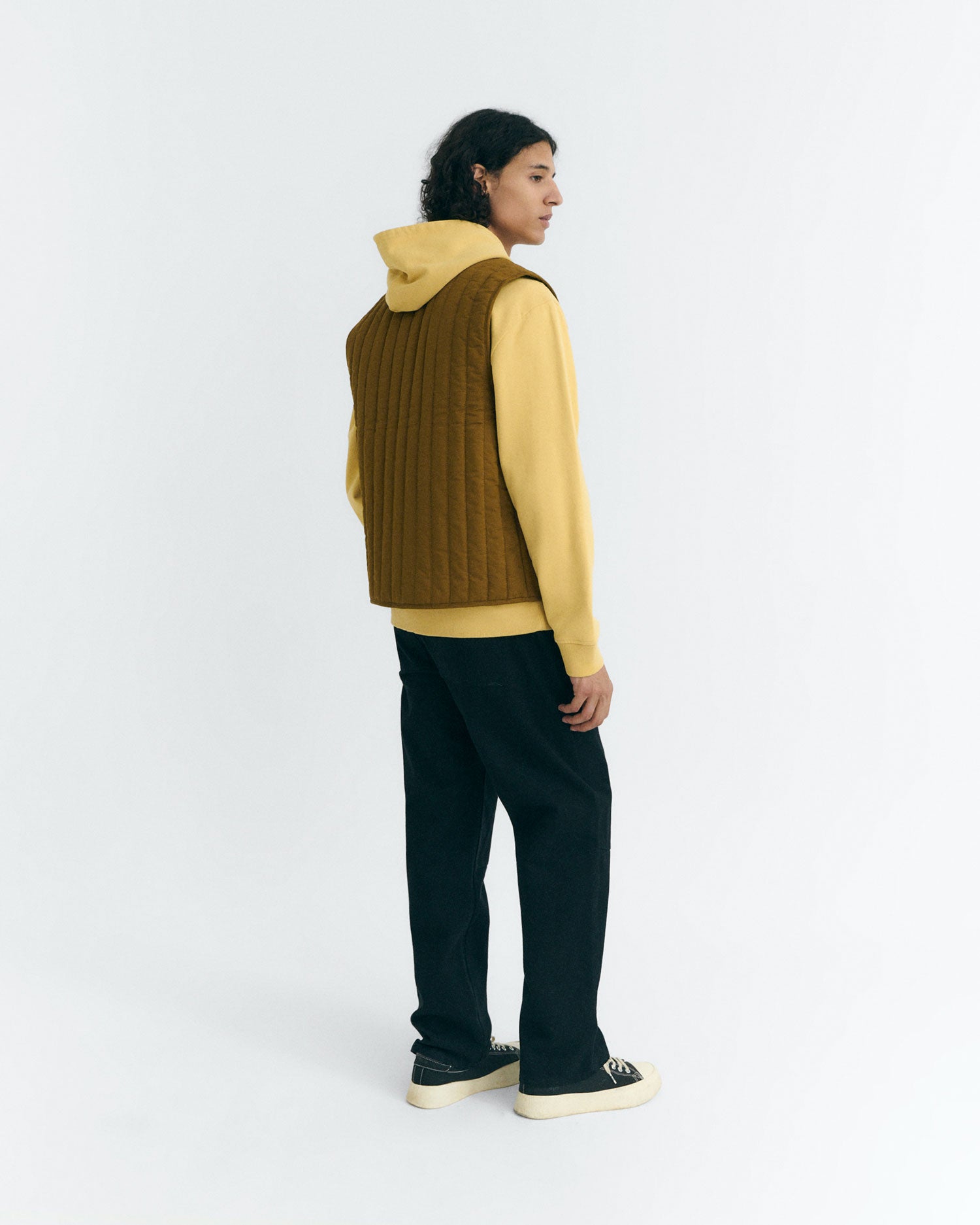 Quilted Vest Yellow Jon | Thinking Mu