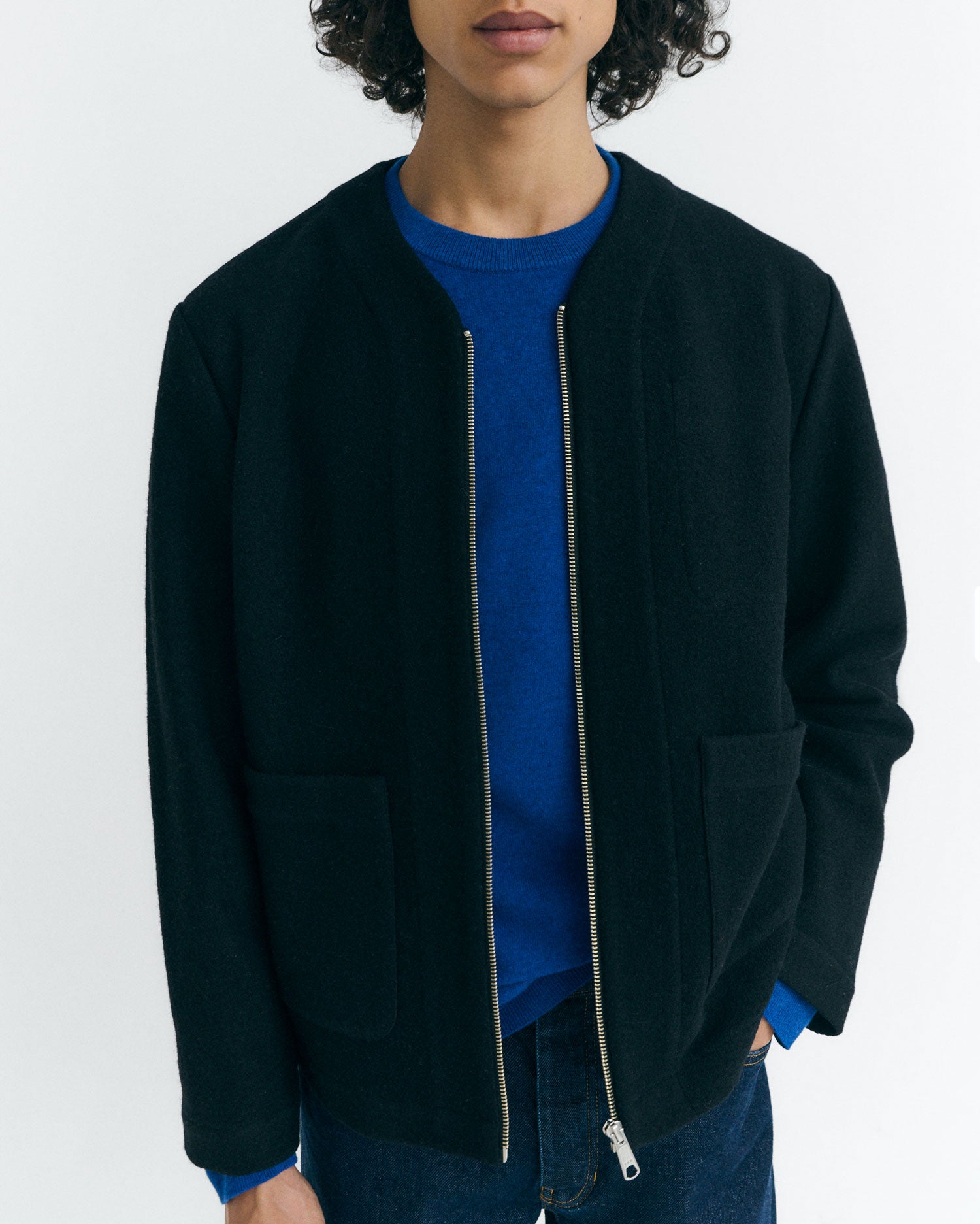 Chaqueta relaxed lana fina Greg sostenible - 4