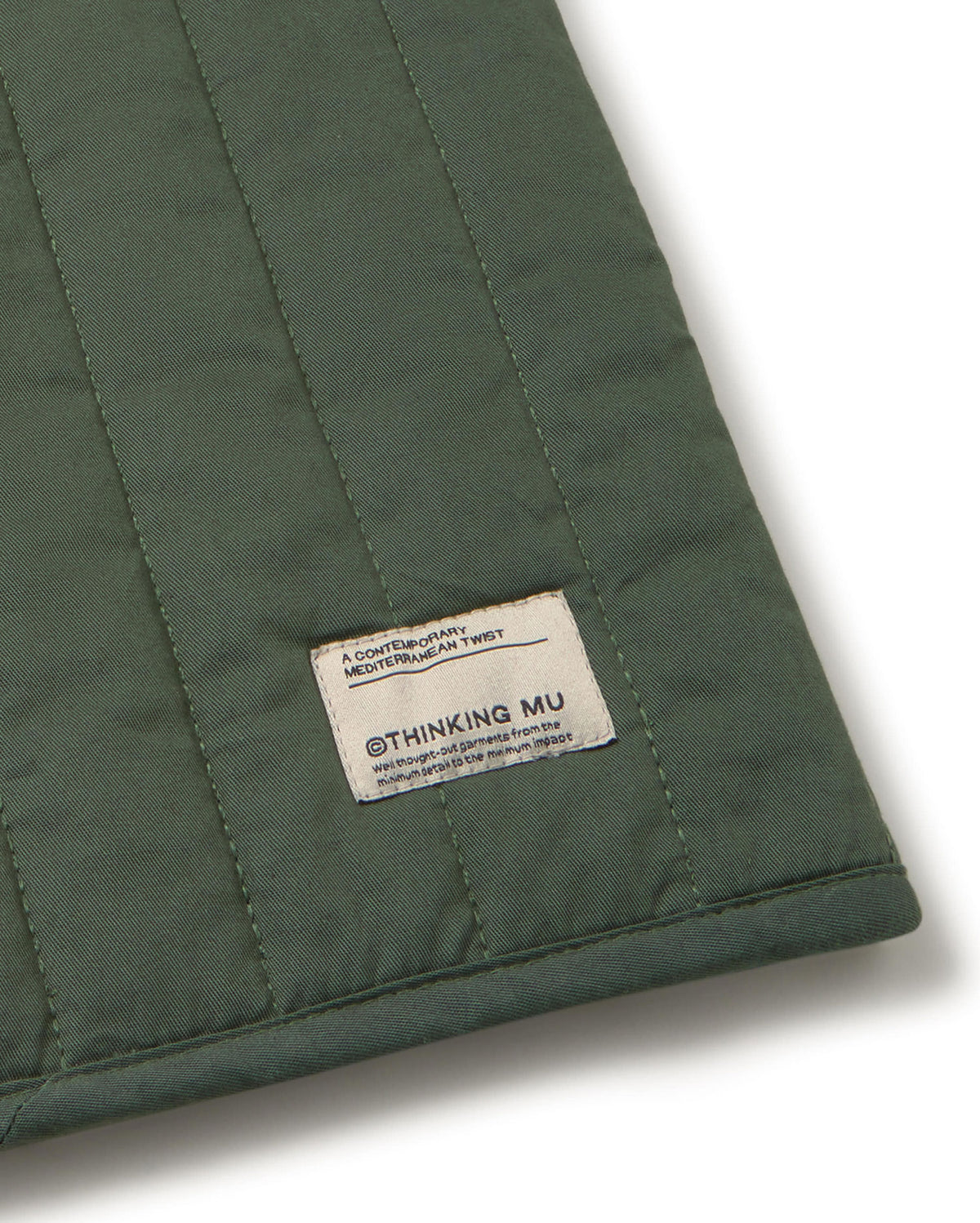 Chaleco acolchado verde Jon sostenible silueta - 2