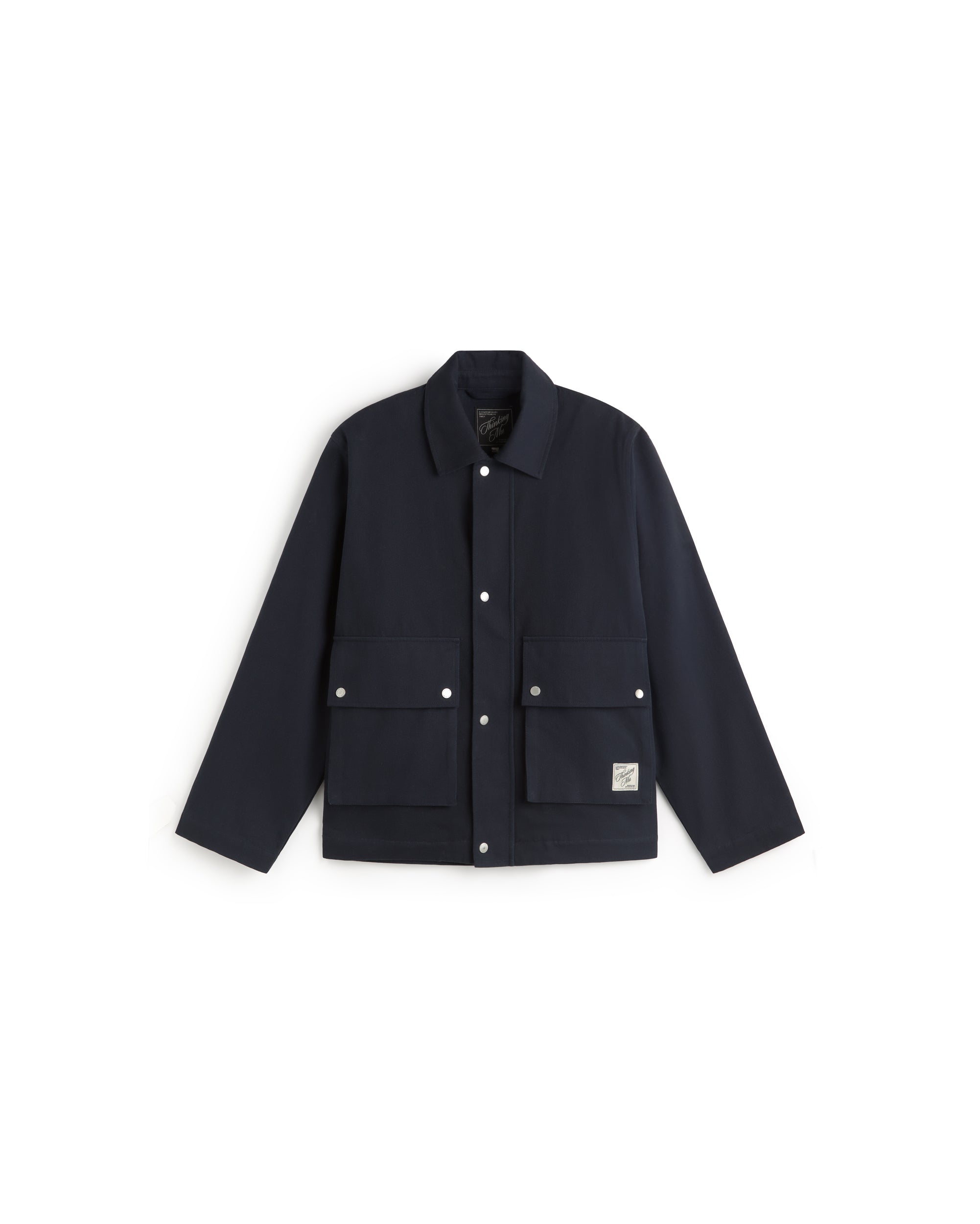 Men's Boxy Navy Callum Jacket | Thinking Mu