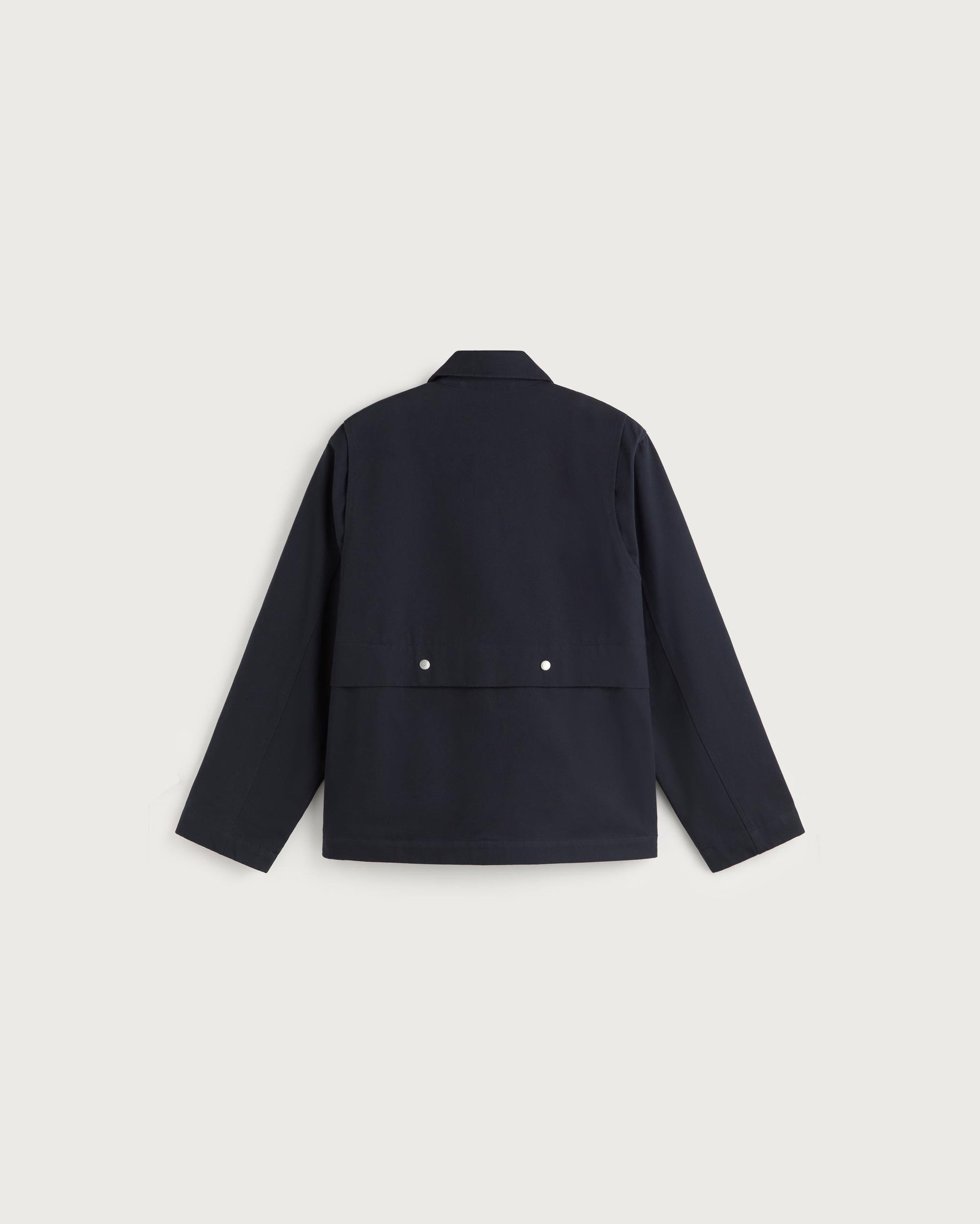 Chaqueta oversize navy Callum sostenible silueta - 3