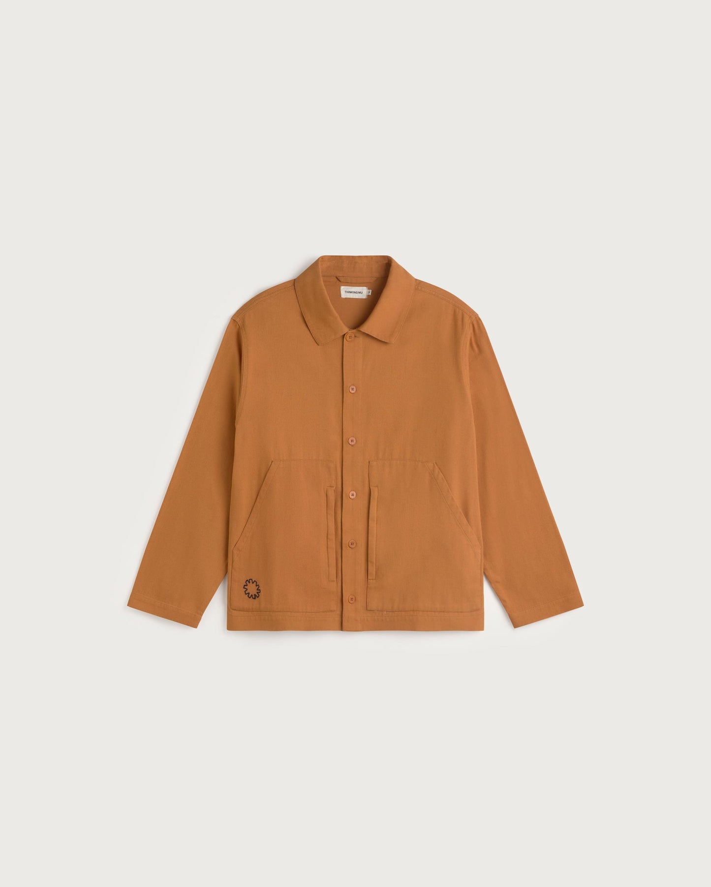 Chaqueta naranja Guille sostenible silueta - 1