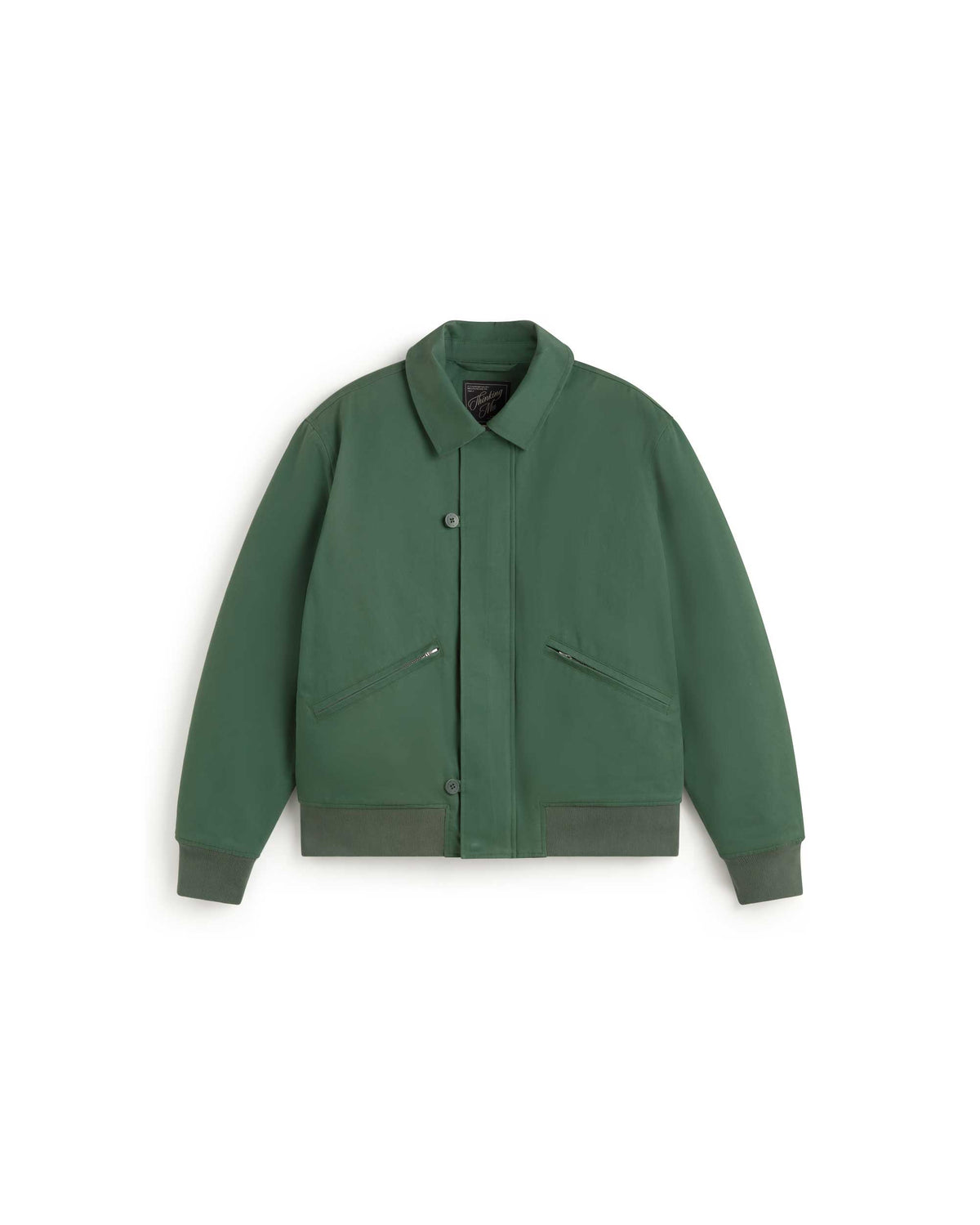 Chaqueta verde Amir sostenible silueta - 1