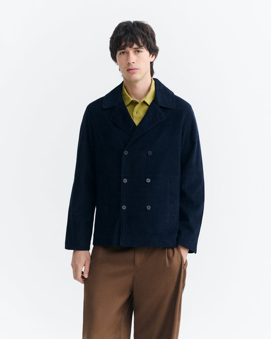 Chaqueta micro pana azul Soeb sostenible - 2