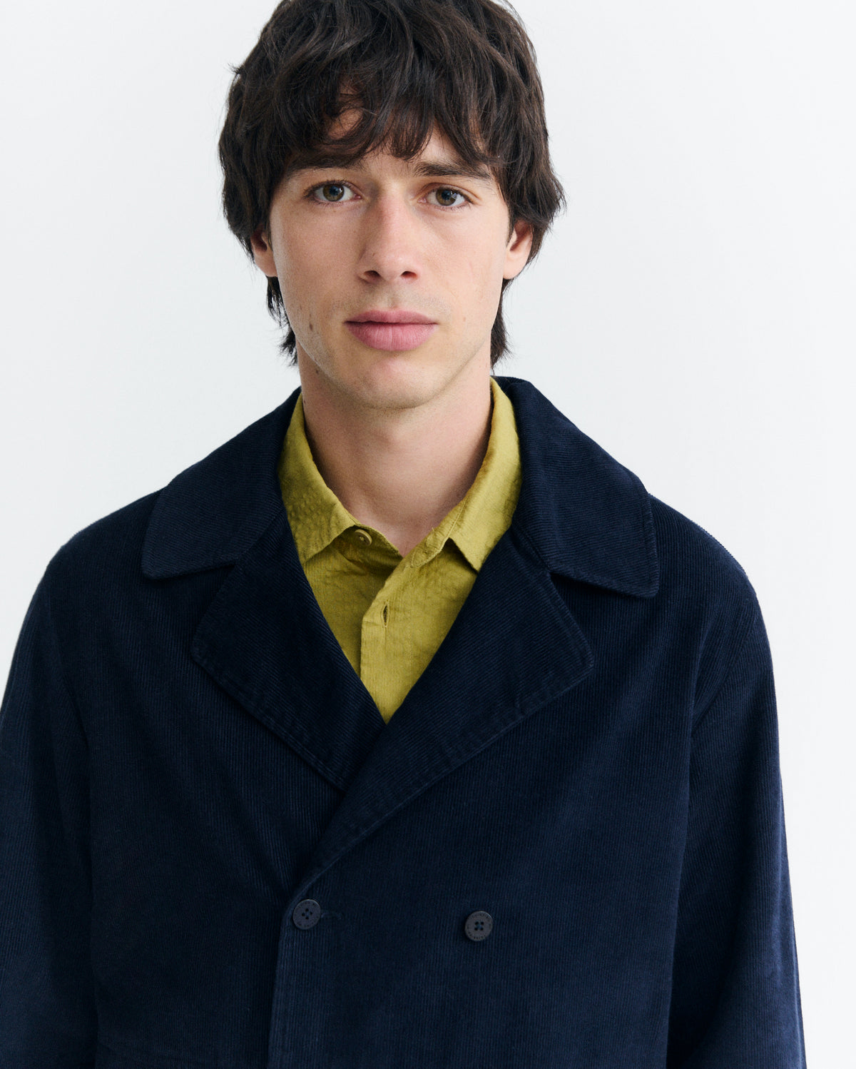 Chaqueta micro pana azul Soeb sostenible - 3