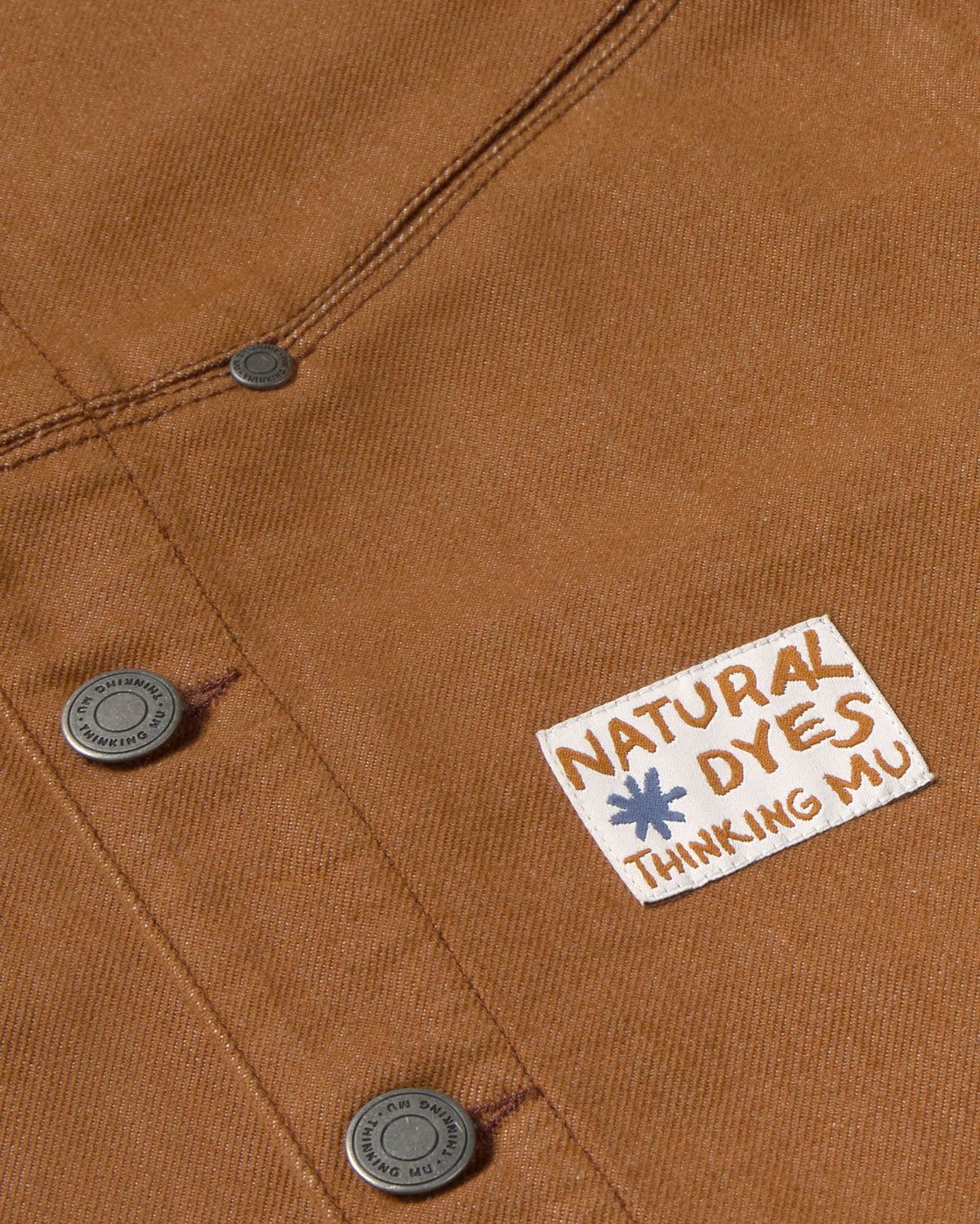 Chaqueta denim tinte natural marrón Cannon sostenible silueta - 3
