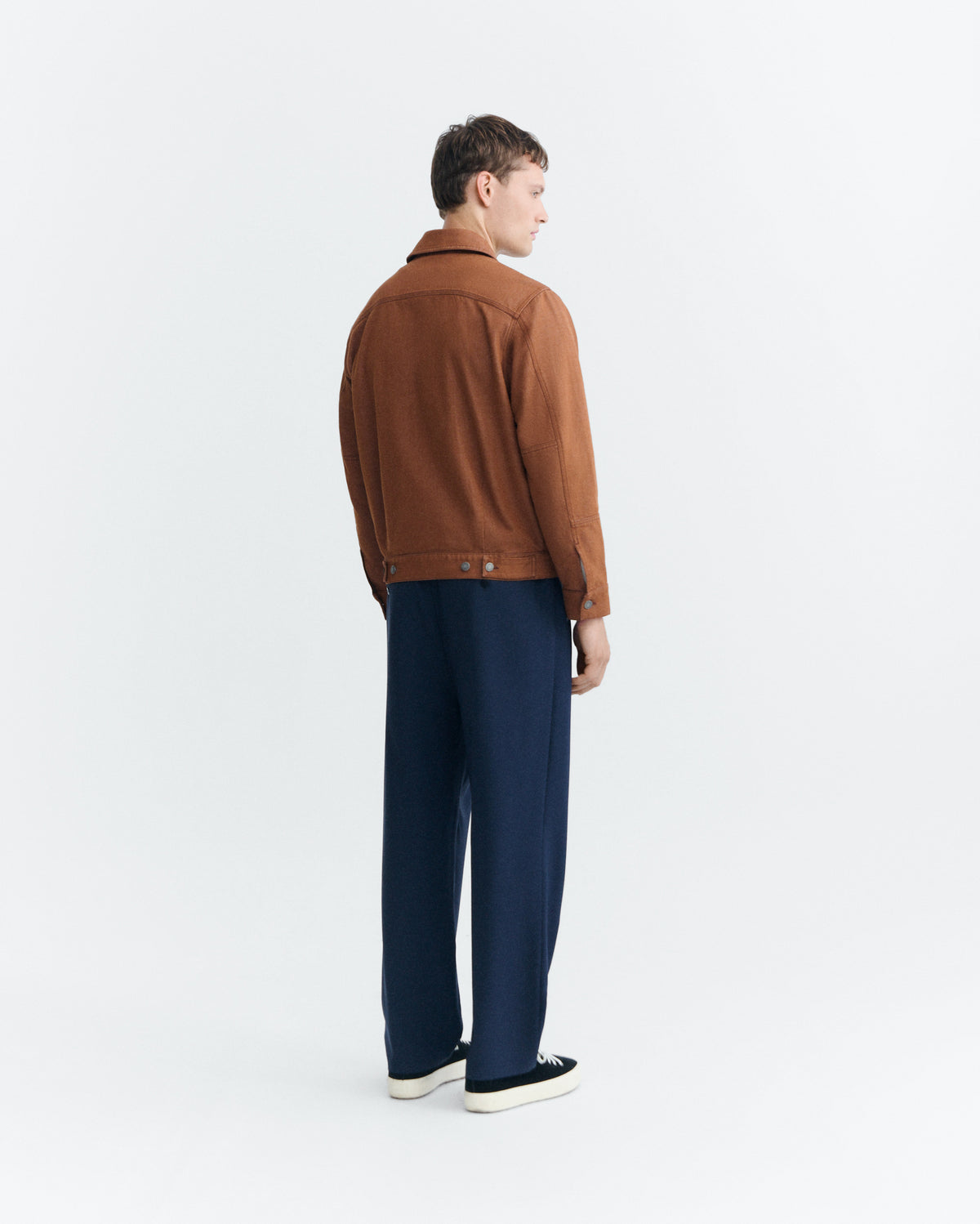 Chaqueta denim tinte natural marrón Cannon sostenible - 4