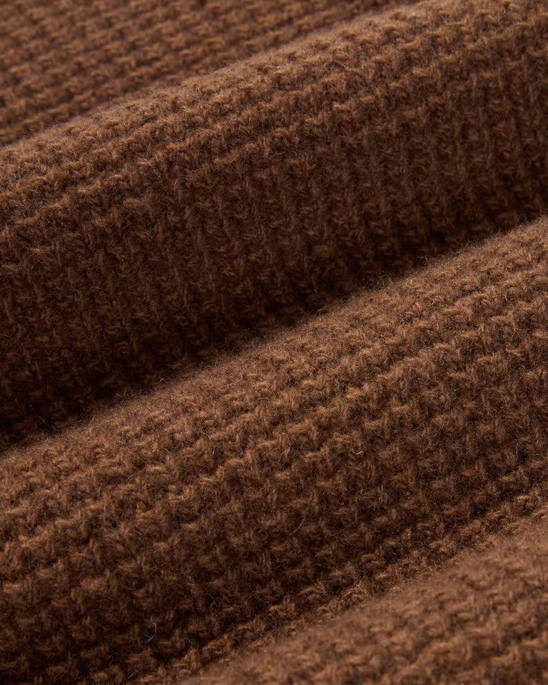 Jersey marrón lana Anteros sostenible-5