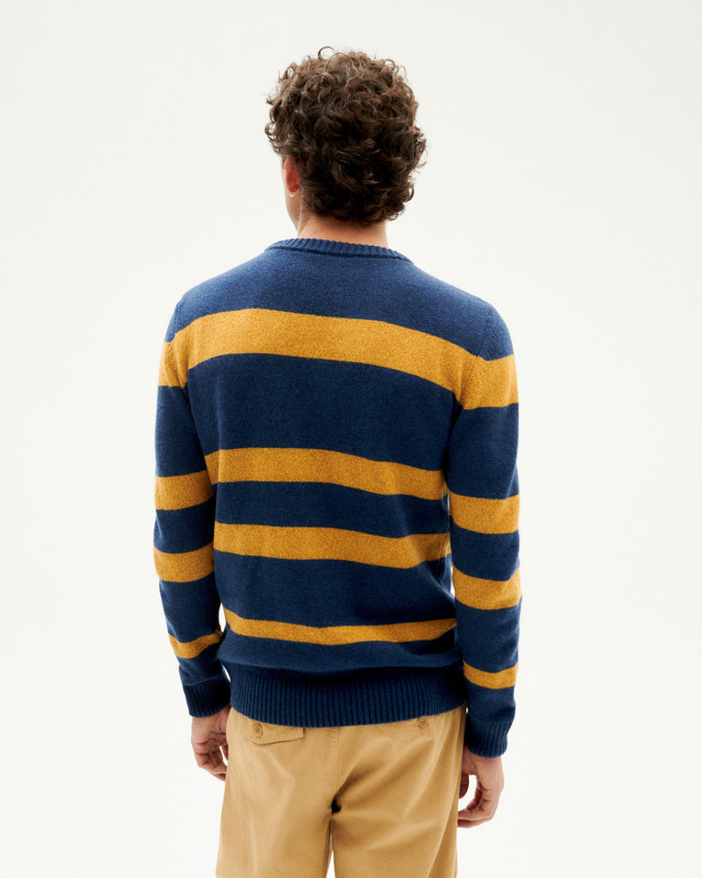 Jersey azul lana Guillaume sostenible-4