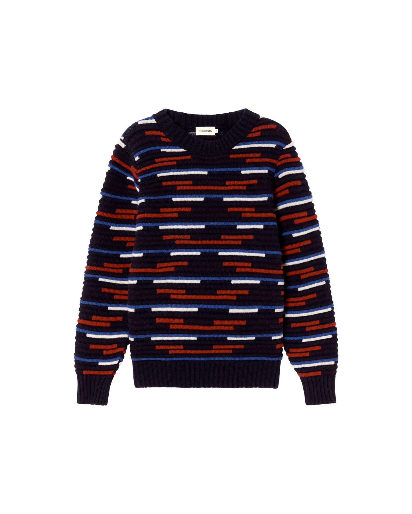 Jersey negro lana Guiu sostenible - silueta 2