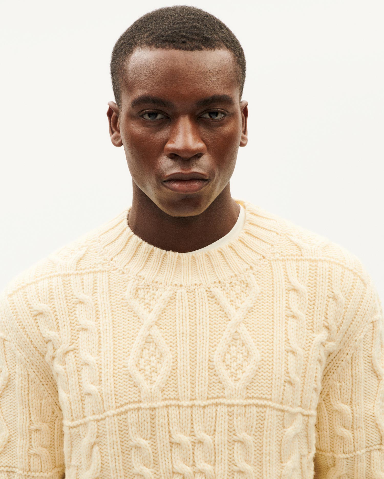 Raw merino wool sweater Rasta sustainable man Thinking Mu Thinking MU