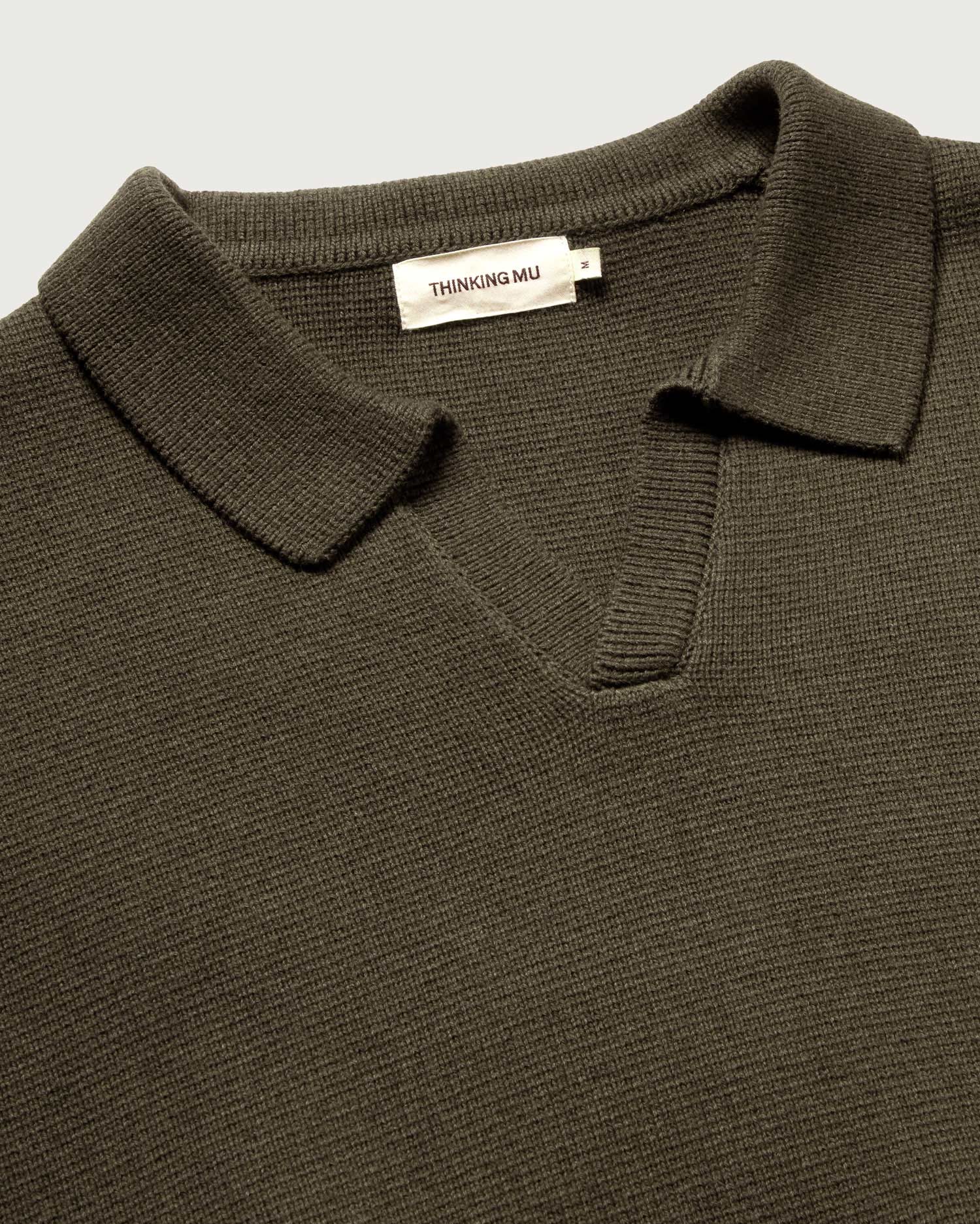 Jersey verde lana Aritz sostenible - silueta 1