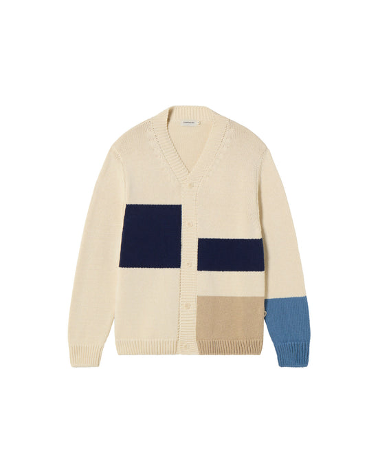 Cárdigan crudo punto Nico sostenible - silueta 4