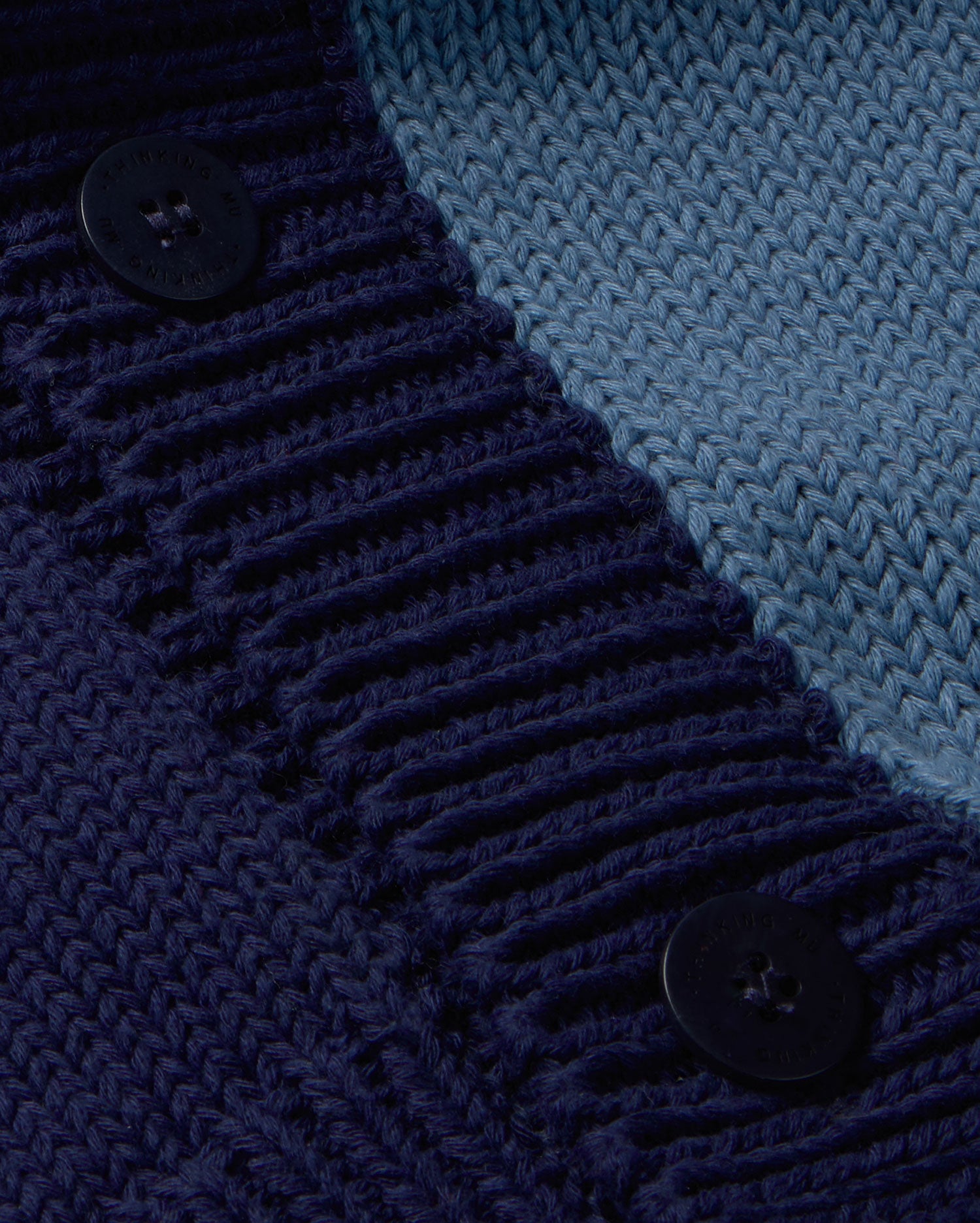 Cárdigan navy punto Nico sostenible - silueta 3