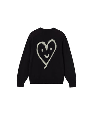 Jersey negro punto Khem sostenible - silueta 2