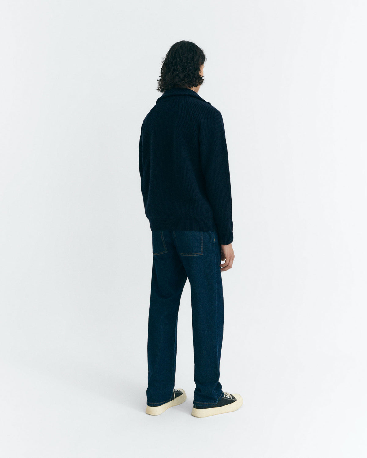 Jersey lana negro Ekaiz sostenible - 4