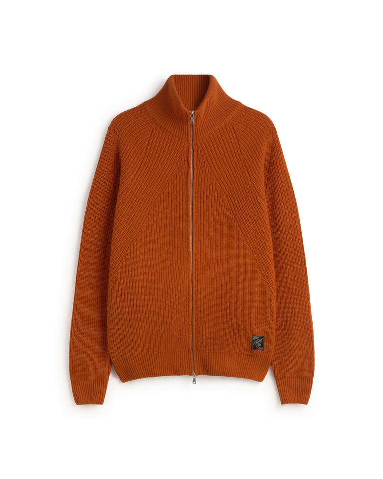 Jersey lana naranja Ekaiz sostenible silueta - 1