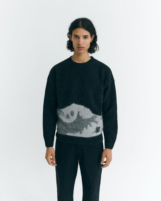 Jersey punto texturizado lana gris Bolita sostenible - 1