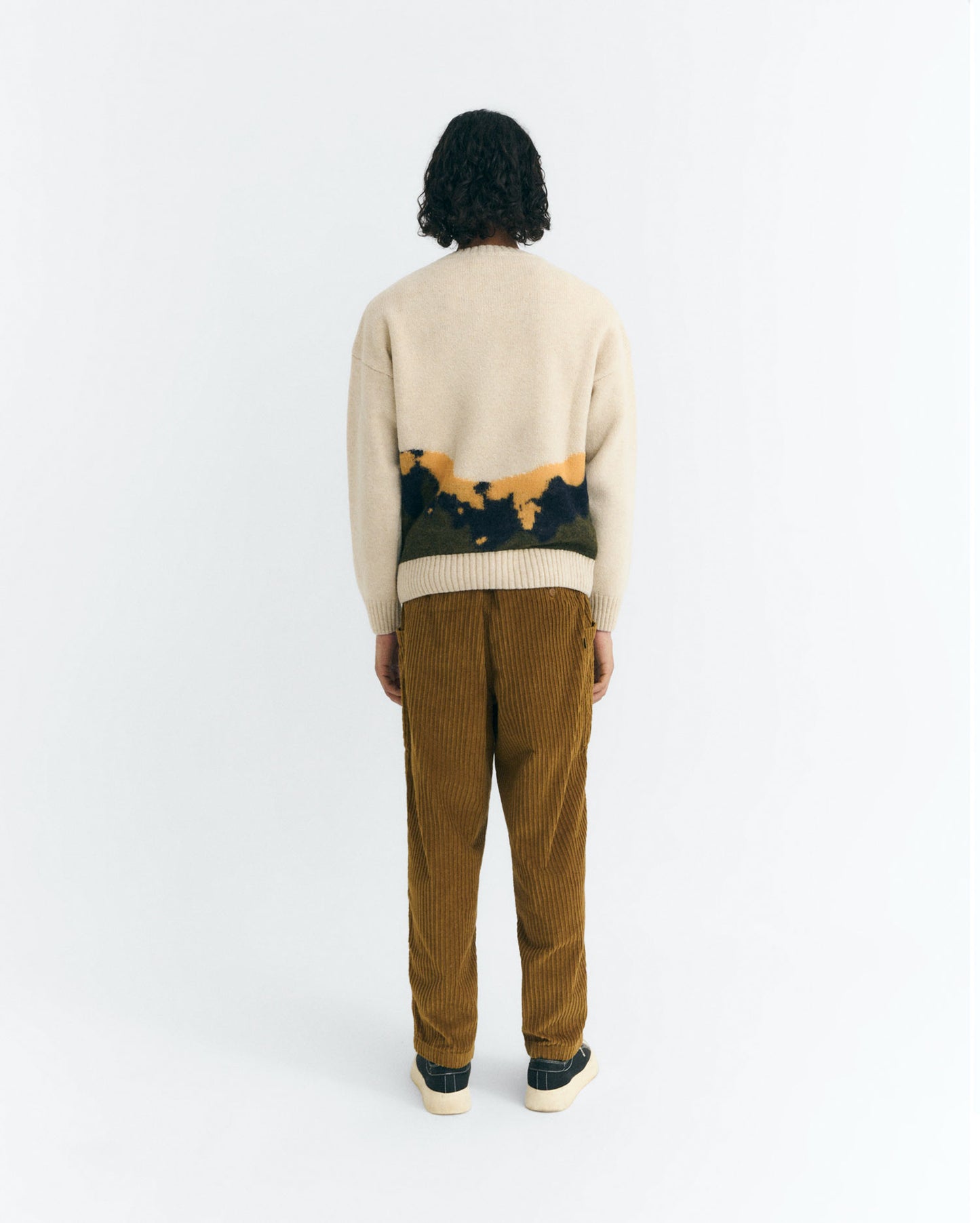 Jersey punto texturizado lana blanco Bolita sostenible - 4