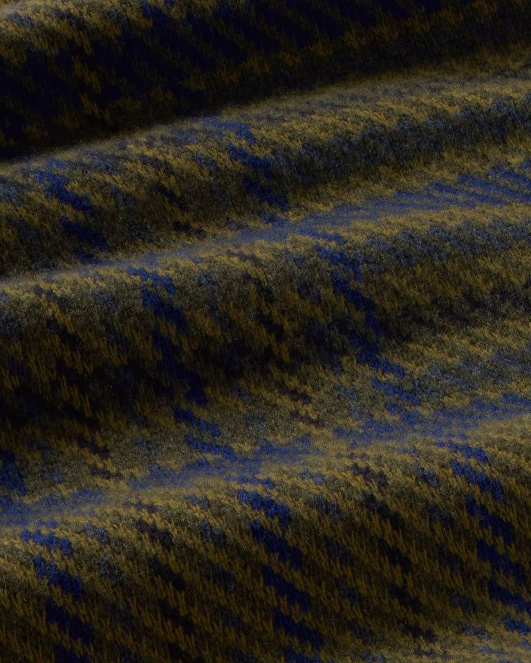 Jersey lana cuadros verde Khem sostenible silueta - 2