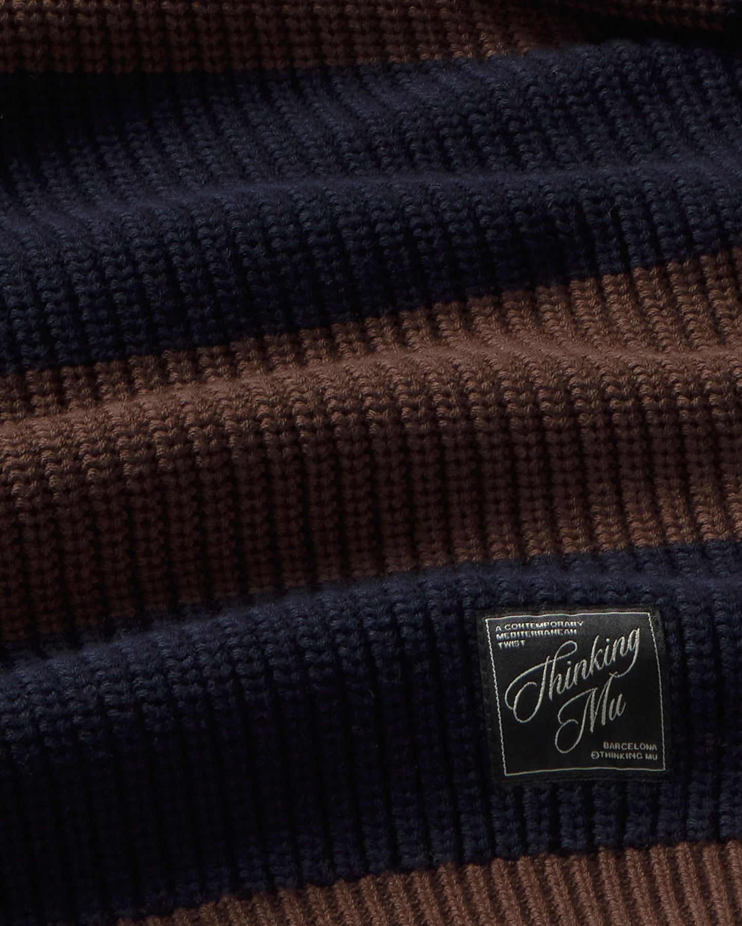 Hoodie lana rayas Tobby sostenible silueta - 2