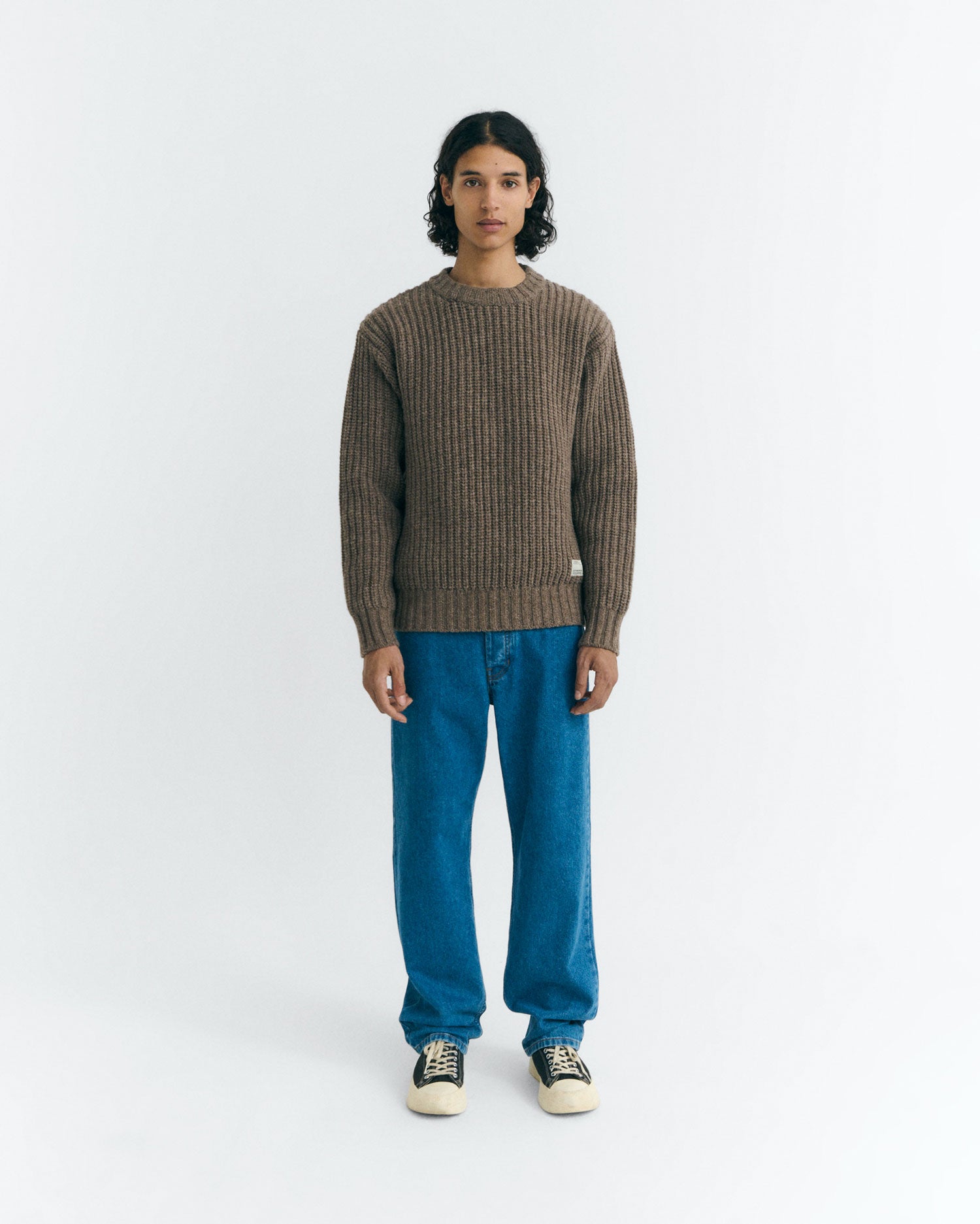 Jersey lana marrón Santos sostenible - 2