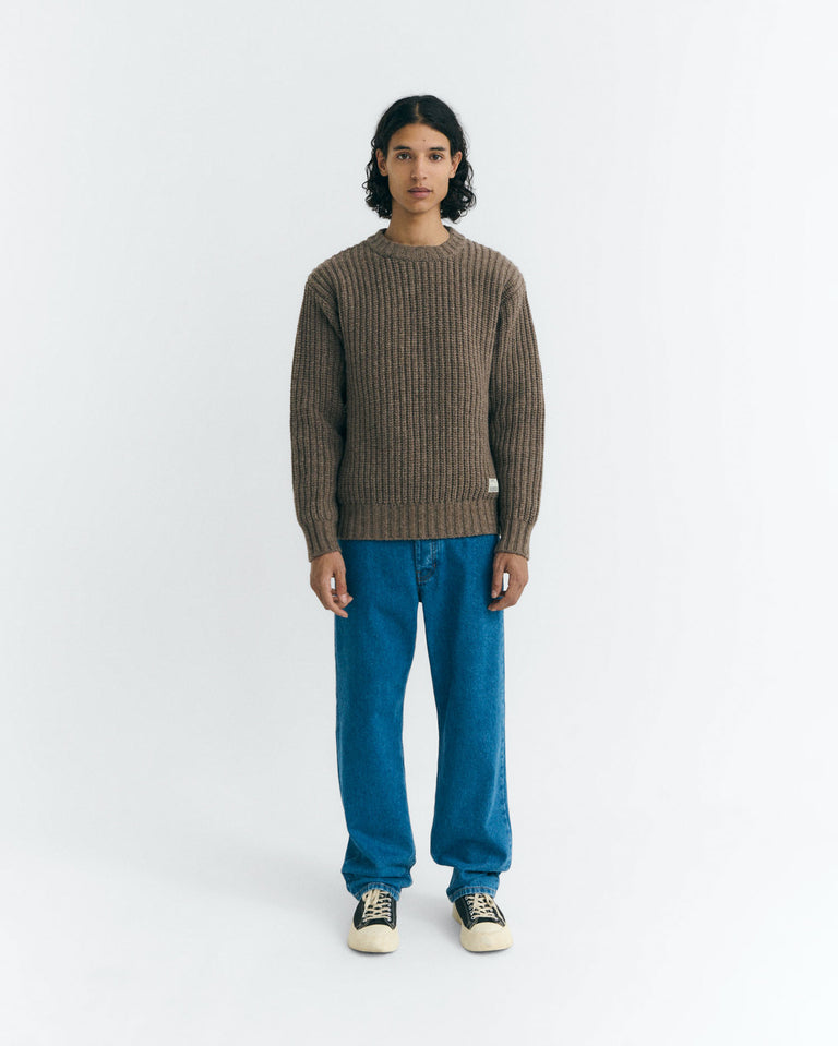 Jersey lana marrón Santos sostenible - 2