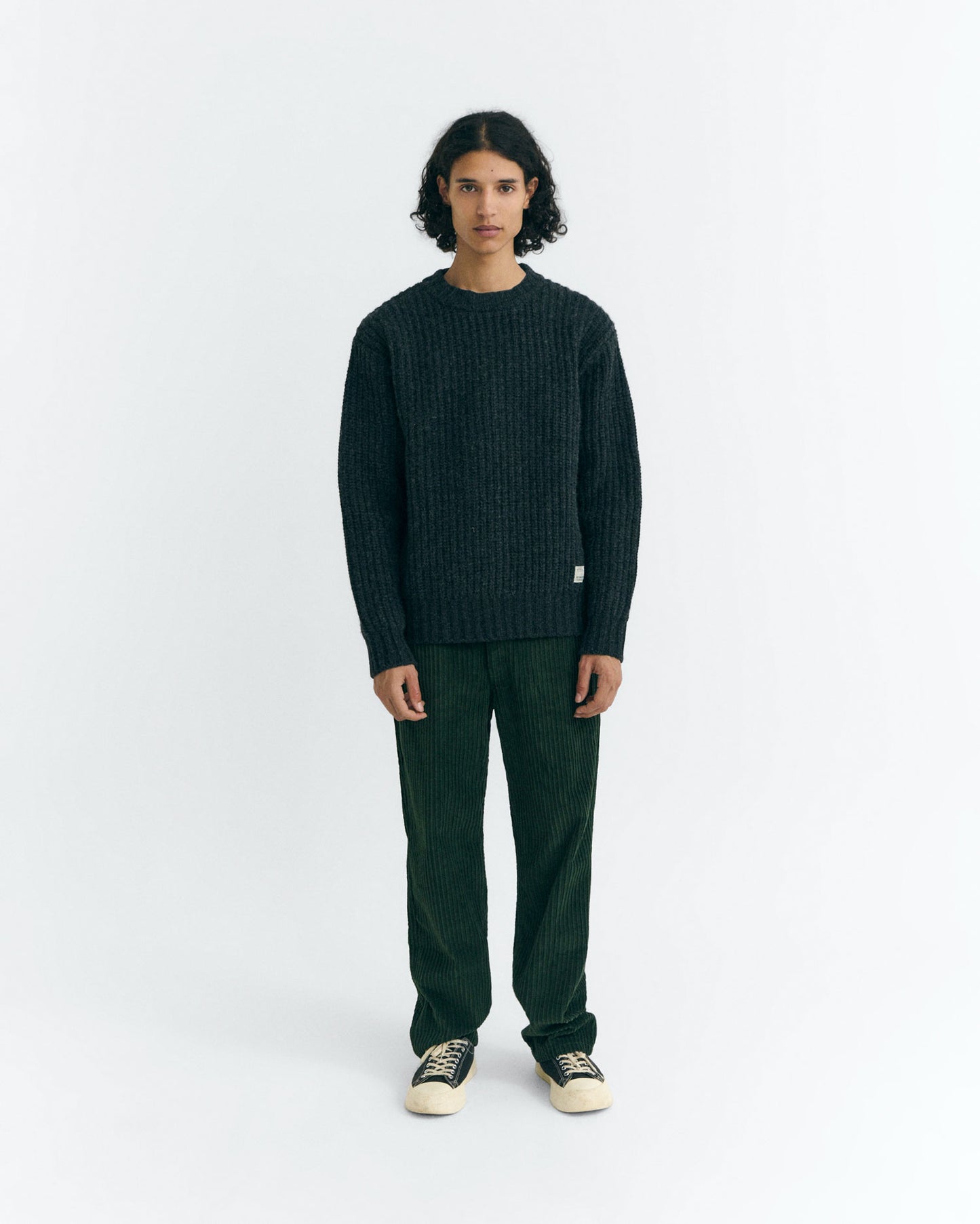 Jersey lana gris Santos sostenible - 2