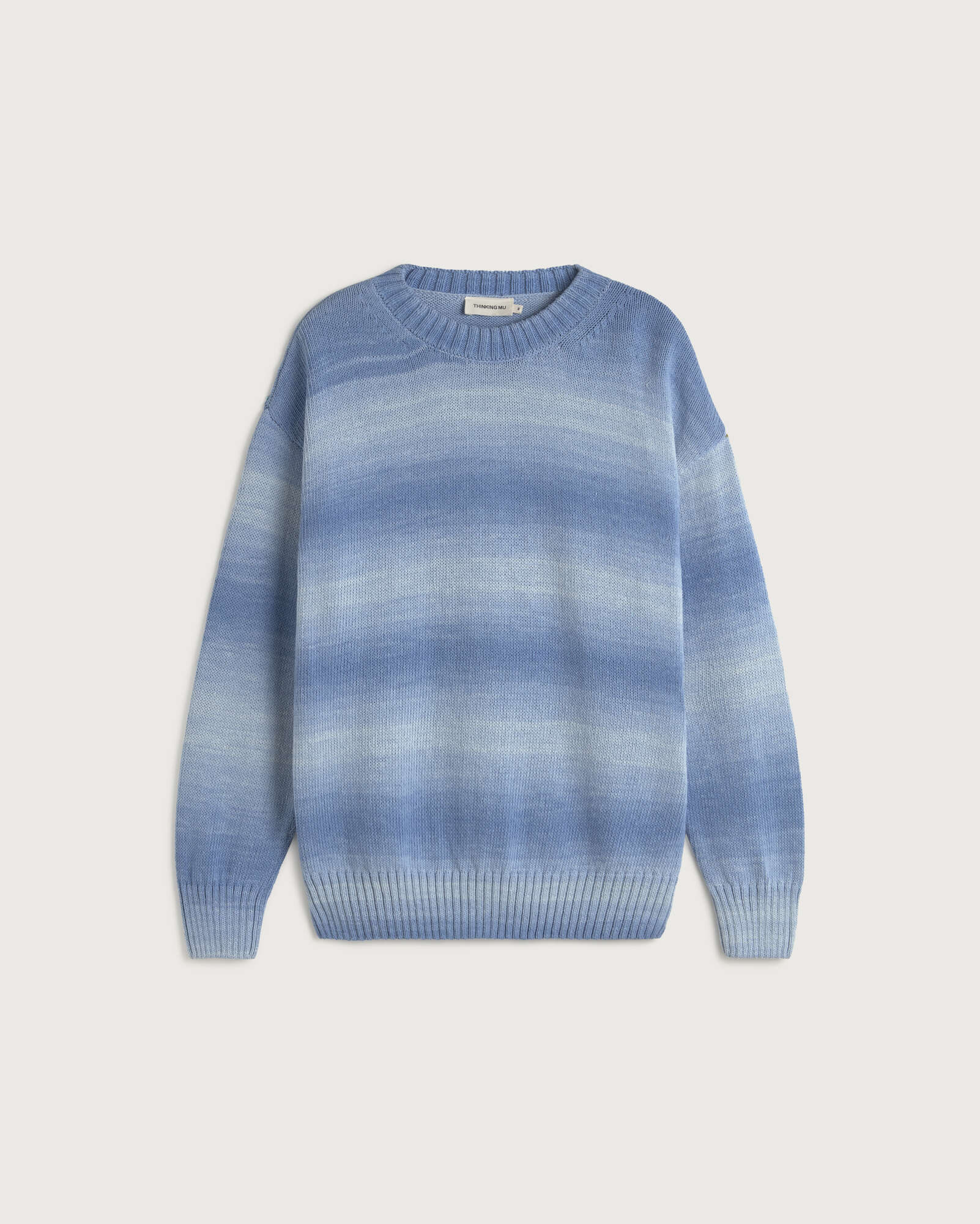 Jersey oversize azul rayas Cosmo sostenible silueta - 1