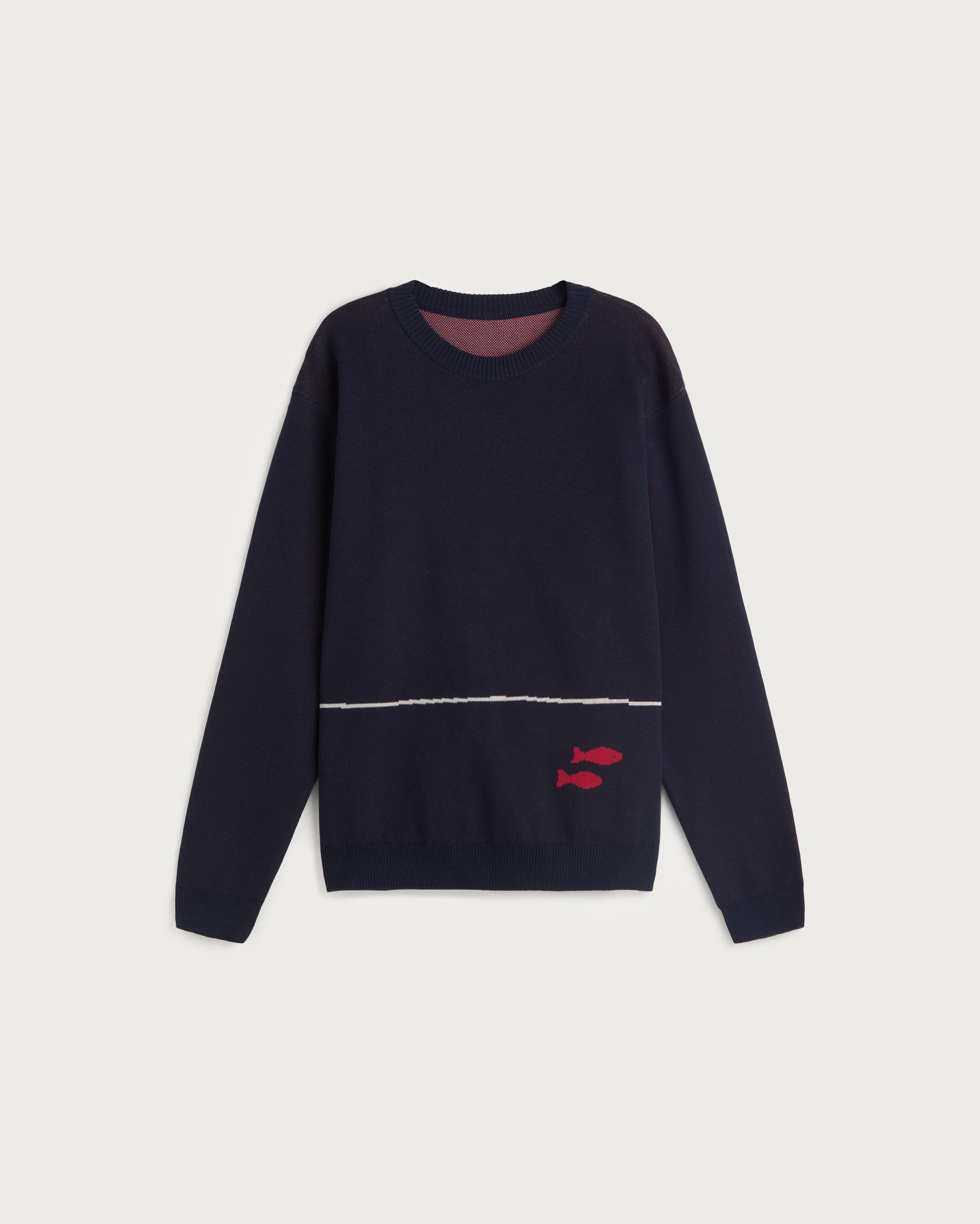 Jersey navy pescadors Seth sostenible silueta - 1