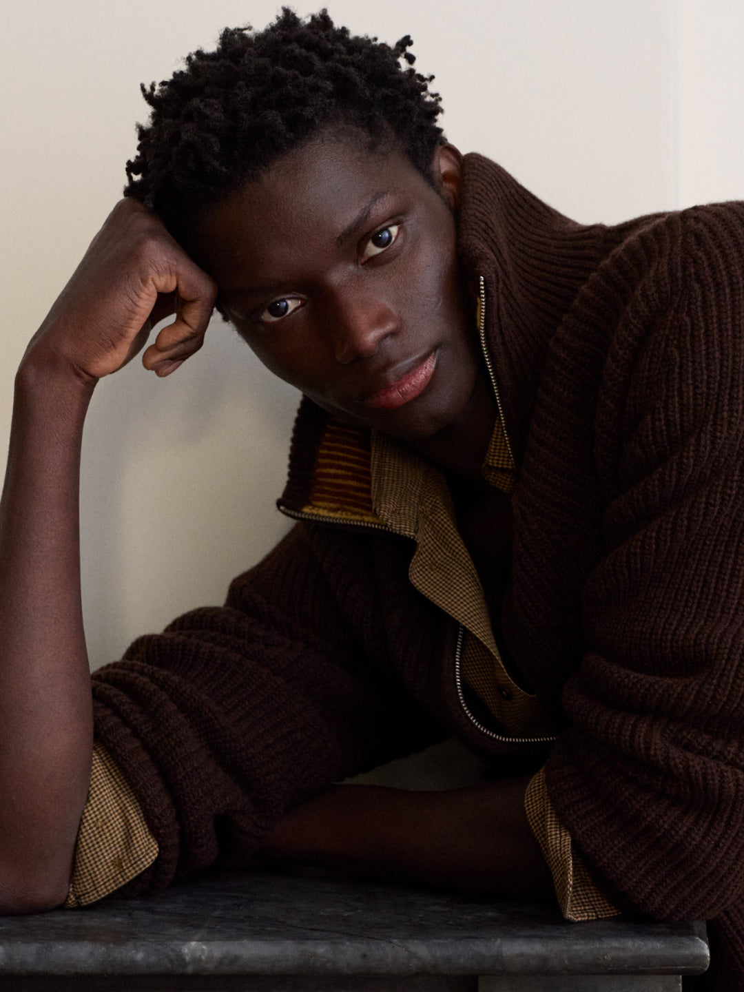 Brown wool Ekaiz sweater