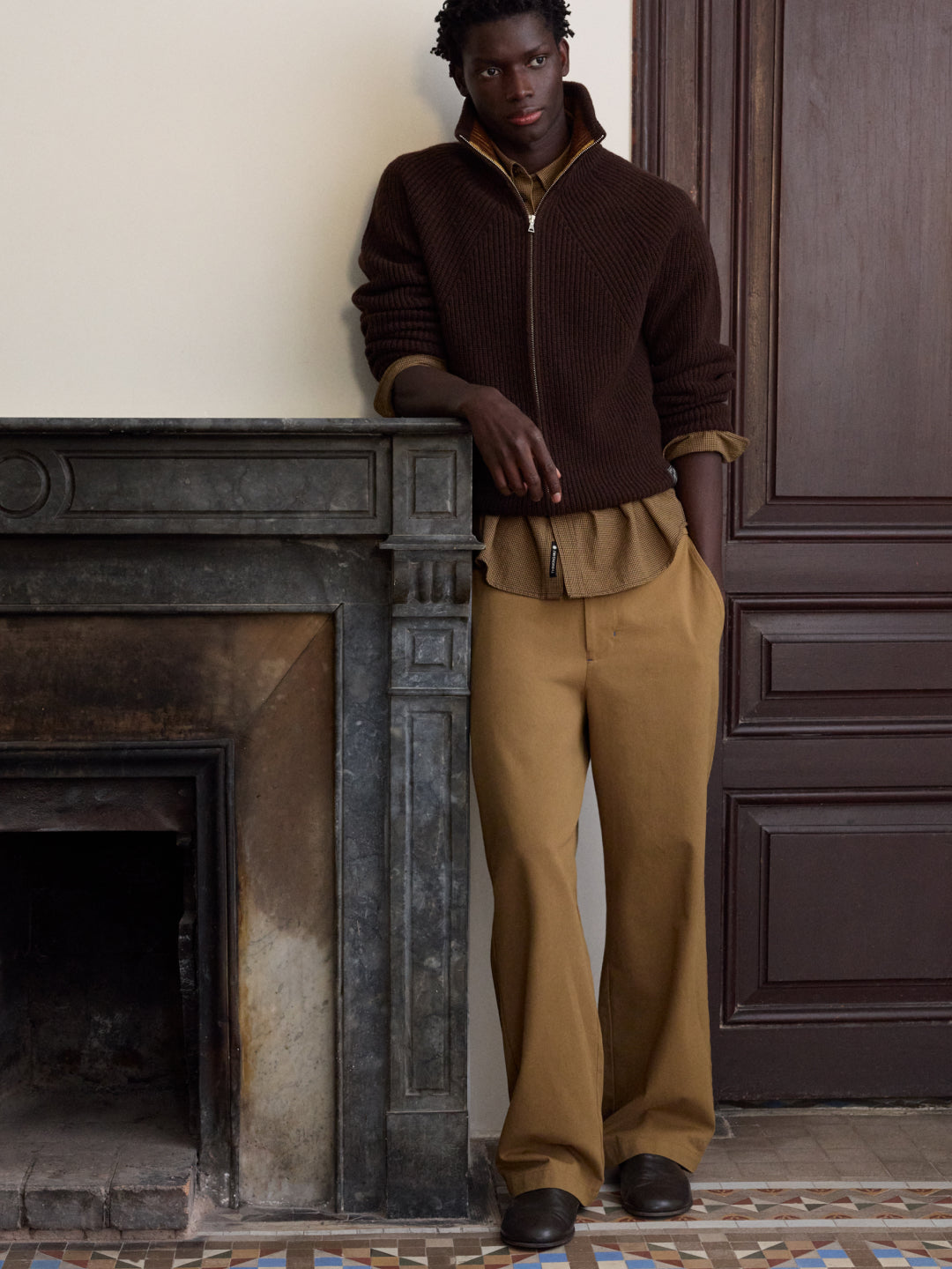 Pull Ekaiz marron en laine