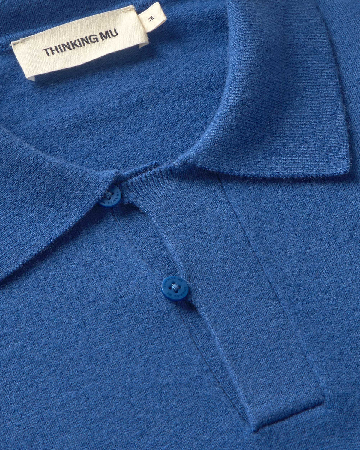 Jersey lana merino azul Jesse sostenible silueta - 2