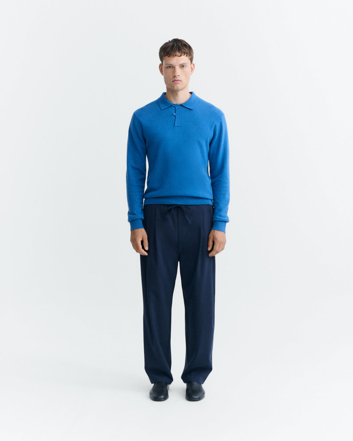 Jersey lana merino azul Jesse sostenible - 1