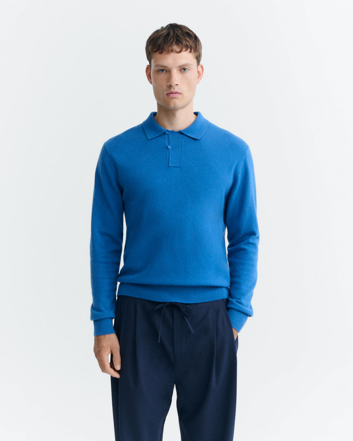 Jersey lana merino azul Jesse sostenible - 2