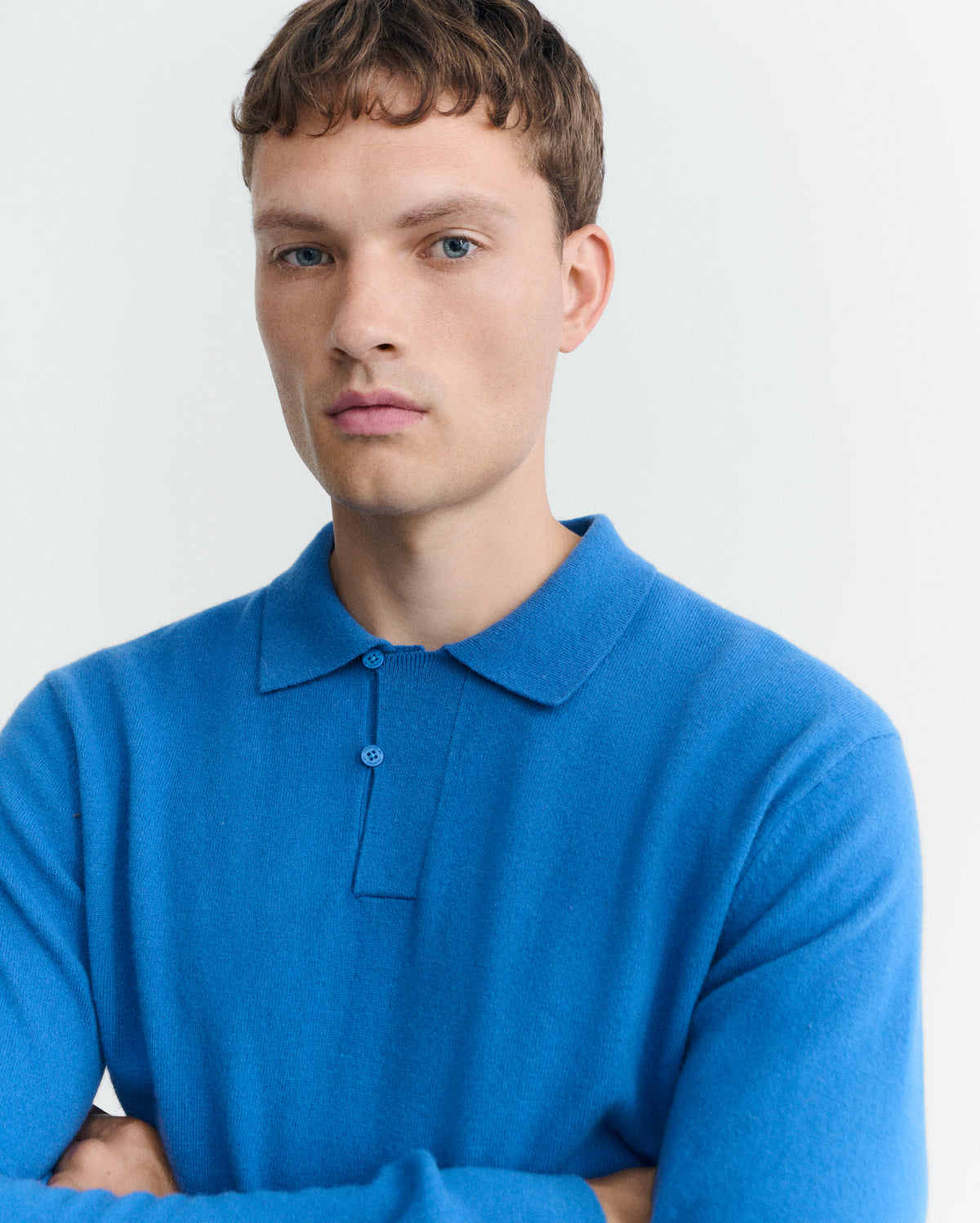 Jersey lana merino azul Jesse sostenible - 3