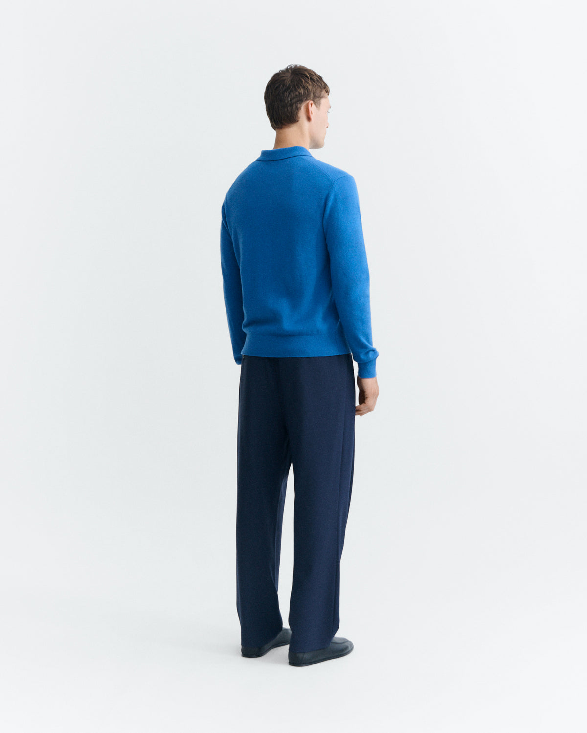 Jersey lana merino azul Jesse sostenible - 4
