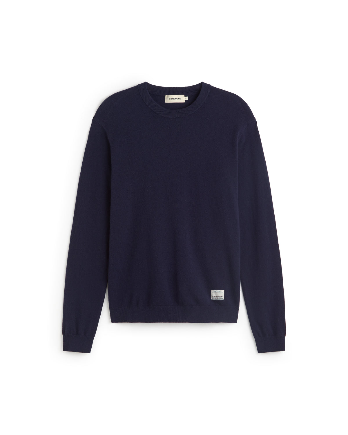 Jersey lana navy Lucien sostenible silueta - 1
