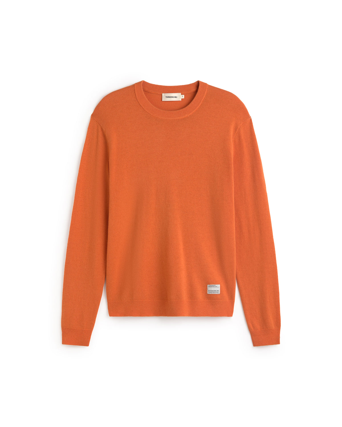 Jersey lana naranja Lucien sostenible silueta - 1